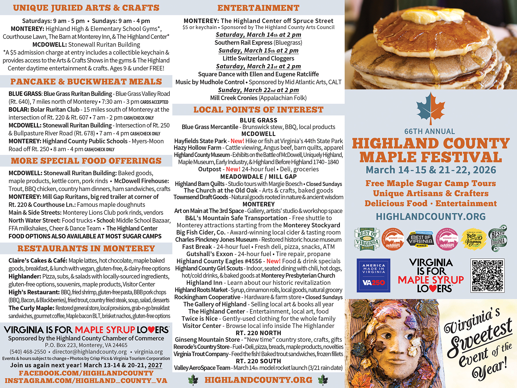 Maple Festival - Highland County Chamber of Commerce